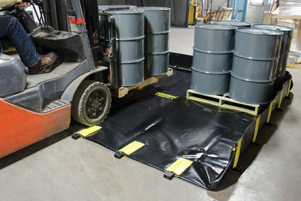 Justrite Rigid Lock QuickBerm 890 Litre Portable Spill Containment Berm (1200x2400x305mm)