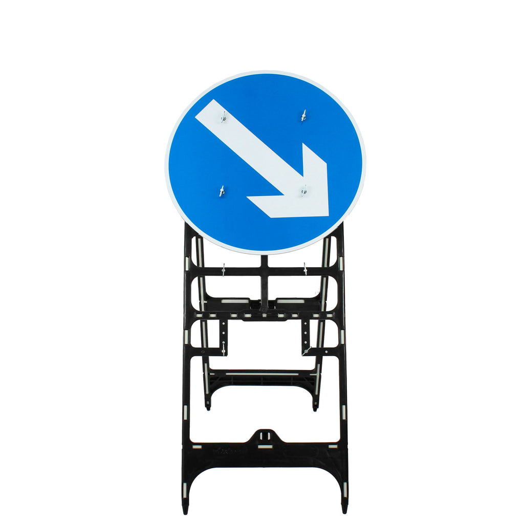 Keep Left / Keep Right Reversible Quick Fit Sign Dia. 610 | 750mm