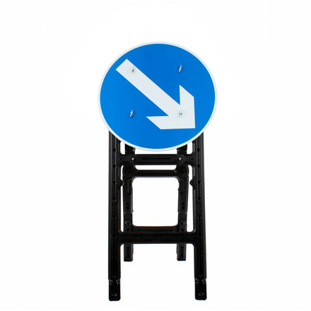 Keep Left / Keep Right Reversible Quick Fit Sign Dia. 610 | 750mm