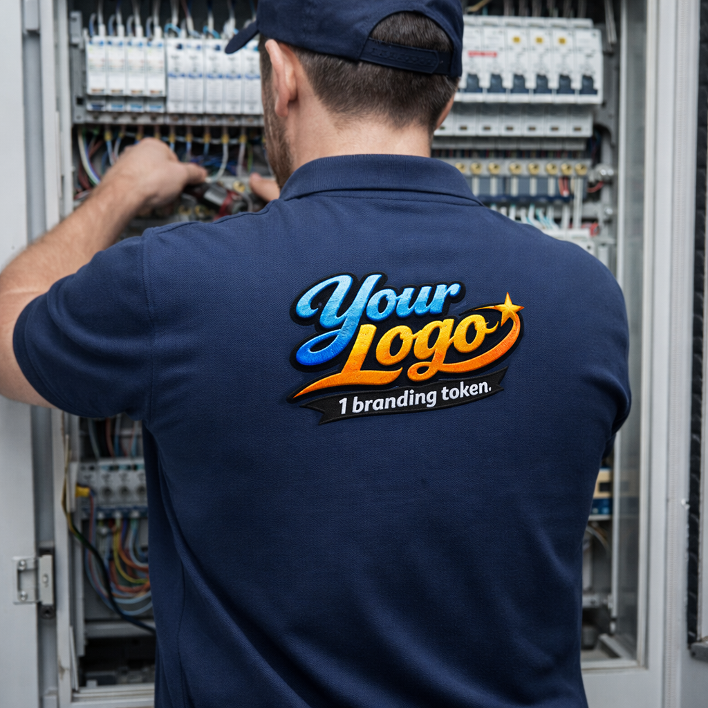 Colour Large Embroidery Branding Token Max Size 270mm x 270mm – Start ...