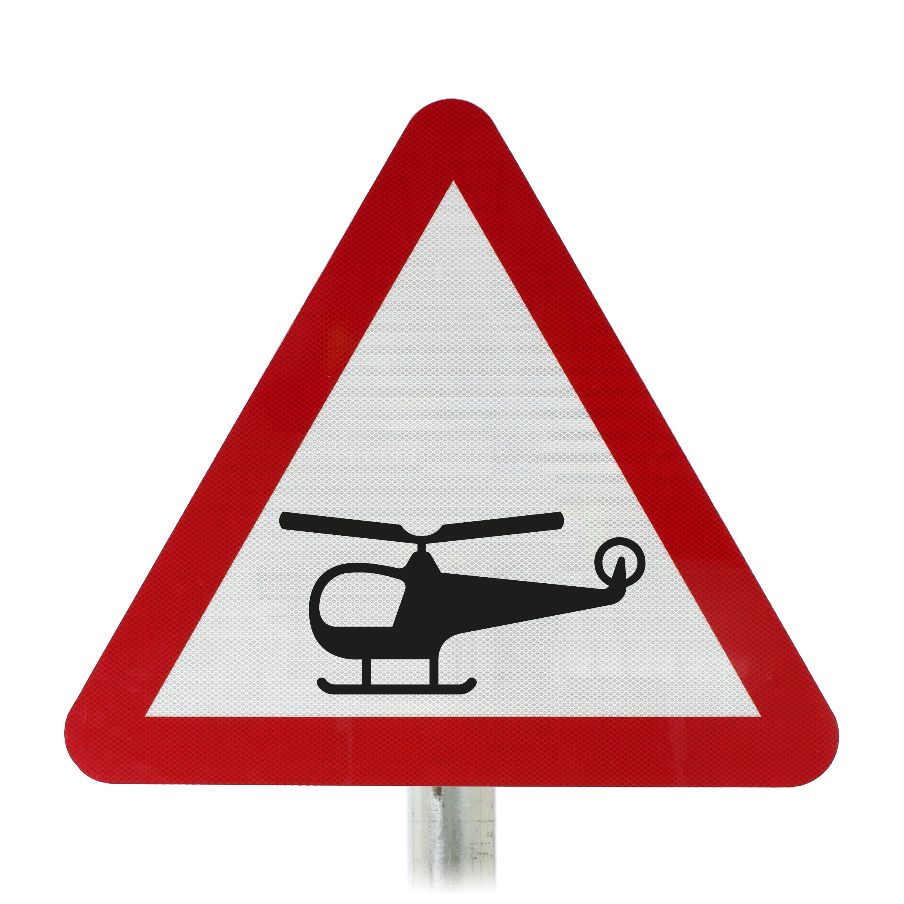 Helicopter Road Sign Face Post Mounted 558.1, (Face Only) – Start Safety UK