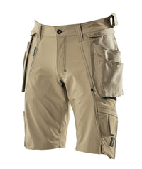 Mascot Advanced 17149-311 Ultimate Stretch Work Shorts With Holster Pockets Light Khaki