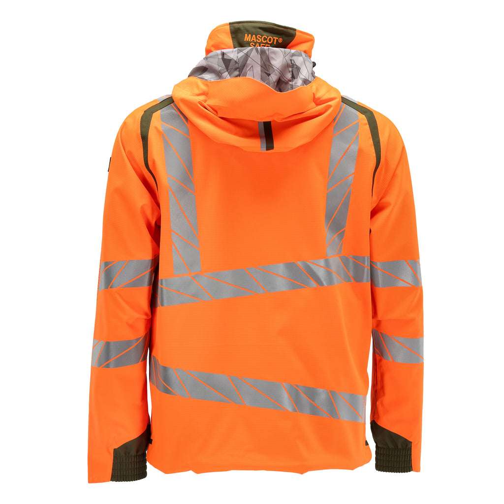 Mascot 19001 449 1433 Hi Vis Orange Moss Green Back