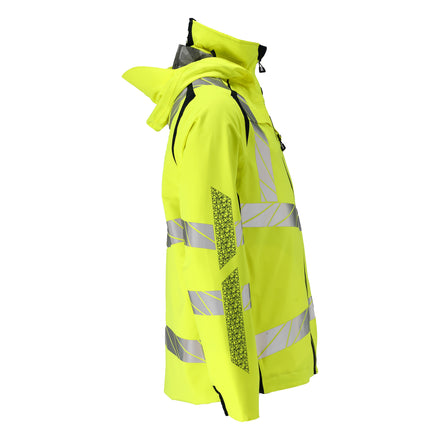 Mascot 19001 449 17010 Outer Shell Jacket Hi Vis Yellow Dark Navy Right