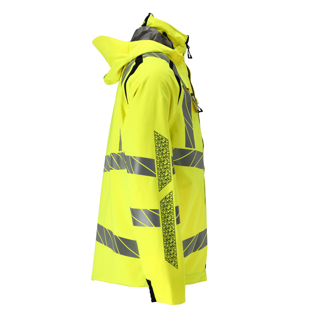 Mascot 19001 449 1709 Outer Shell Jacket Hi Vis Yellow Black Right