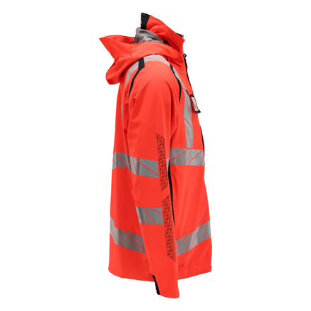 Mascot 19001 449 22210 Outer Shell Jacket Hi Vis Red Dark Navy Right