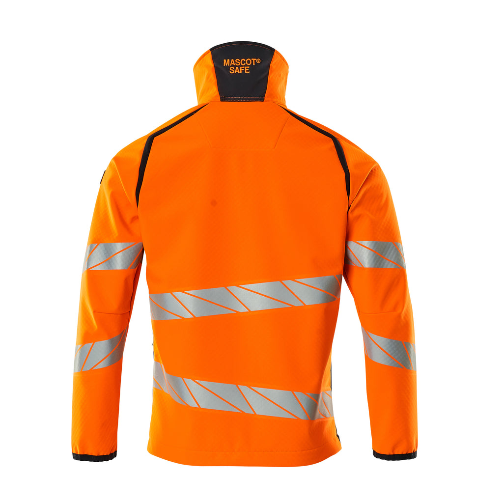 Mascot 19002 143 14010 Hi Vis Orange Dark Navy Back