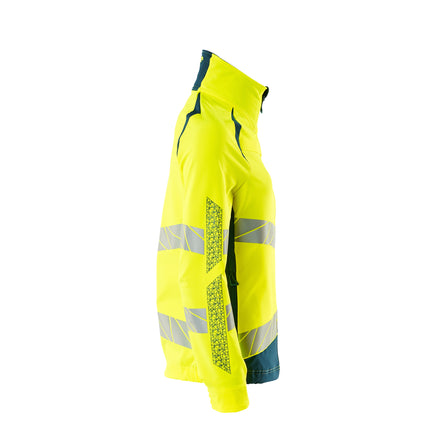 Mascot 19008 511 1744 Jacket Hi Vis Yellow Dark Petroleum Right