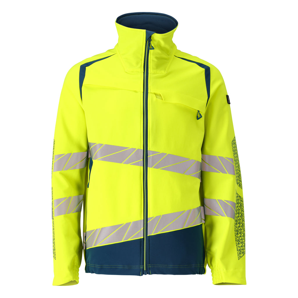 Mascot 19009 511 1744 Hi Vis Yellow Dark Petroleum Front