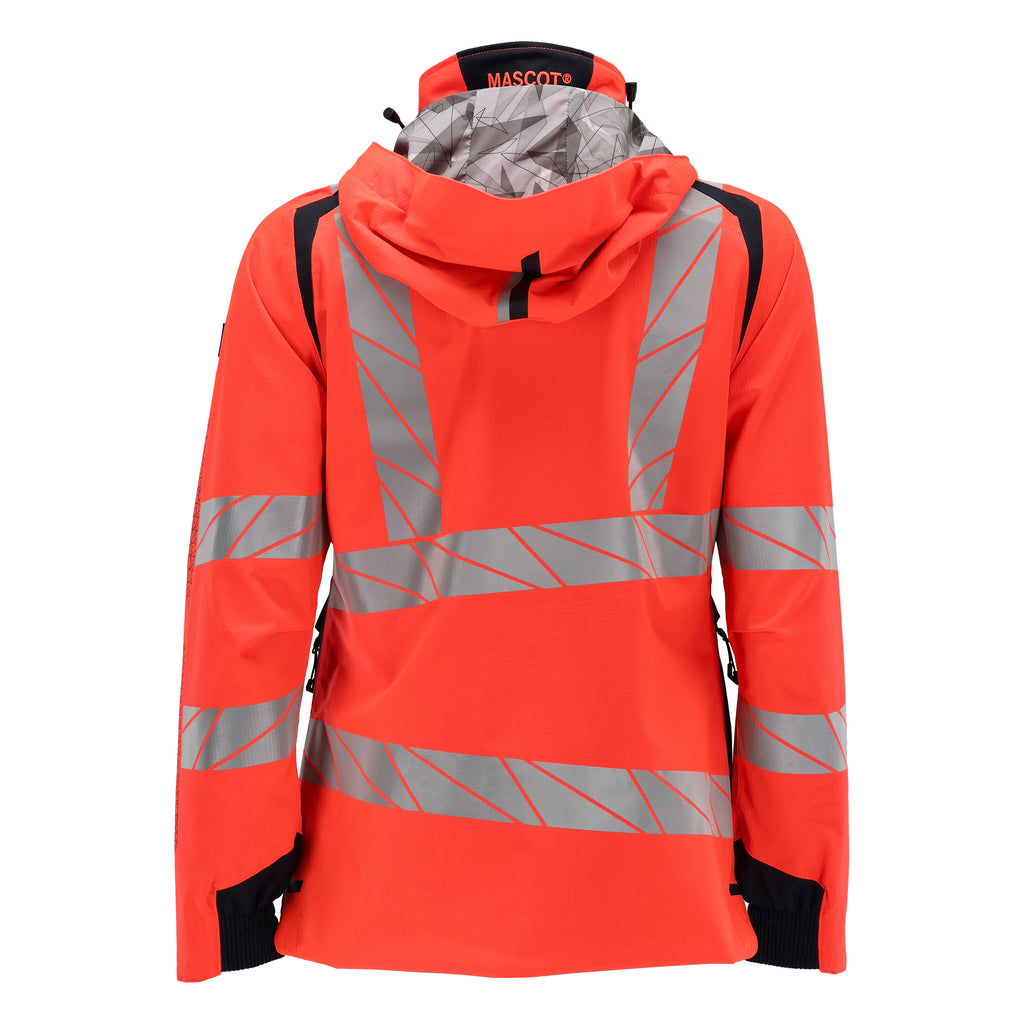 Mascot 19011 449 22210 Hi Vis Red Dark Navy Back