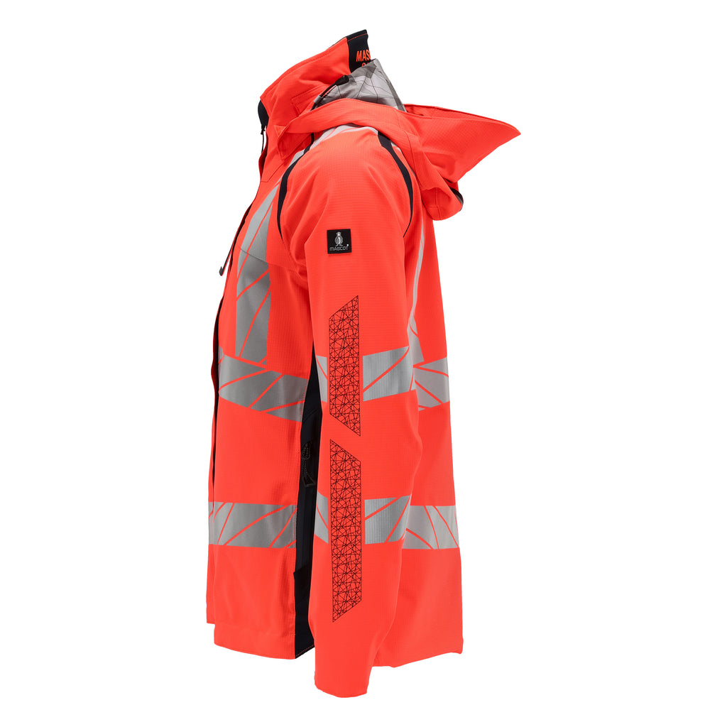 Mascot 19011 449 22210 Hi Vis Red Dark Navy Left