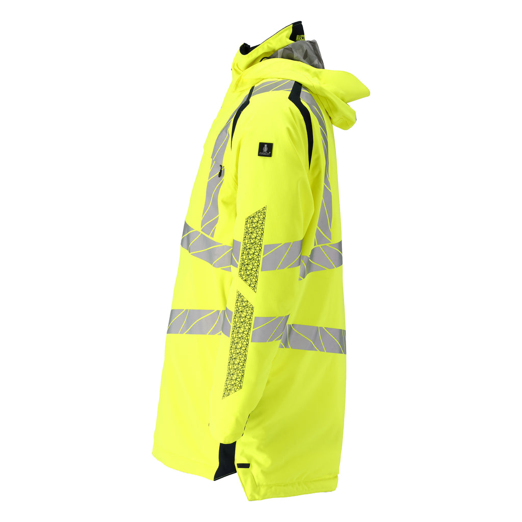 Mascot 19030 449 17010 Parka Jacket Hi Vis Yellow Dark Navy Left