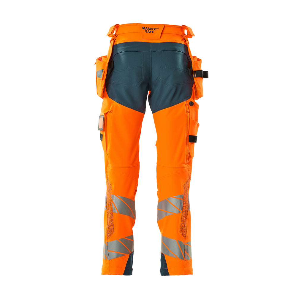 Mascot 19031 711 1444 Hi Vis Orange Dark Petroleum Back