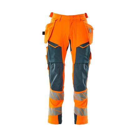 Mascot 19031 711 1444 Hi Vis Orange Dark Petroleum Front