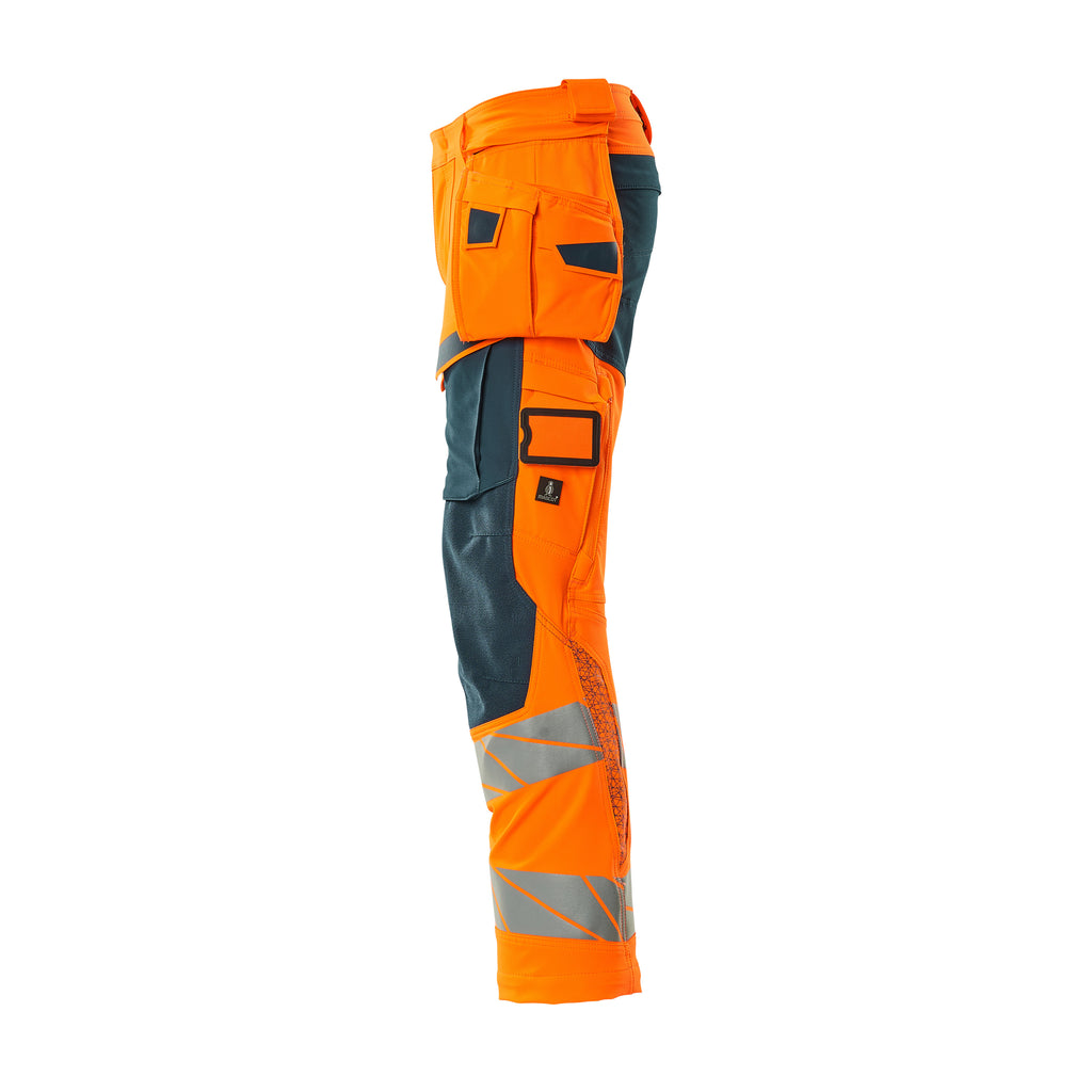 Mascot 19031 711 1444 Hi Vis Orange Dark Petroleum Left
