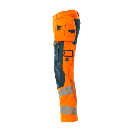 Mascot 19031 711 1444 Hi Vis Orange Dark Petroleum Left