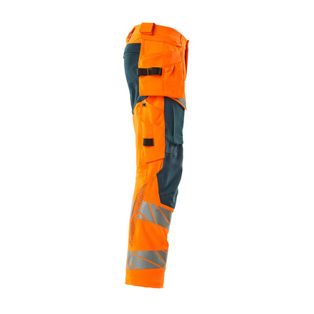 Mascot 19031 711 1444 Hi Vis Orange Dark Petroleum Right