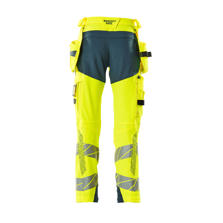 Mascot 19031 711 1744 Hi Vis Yellow Dark Petroleum Back