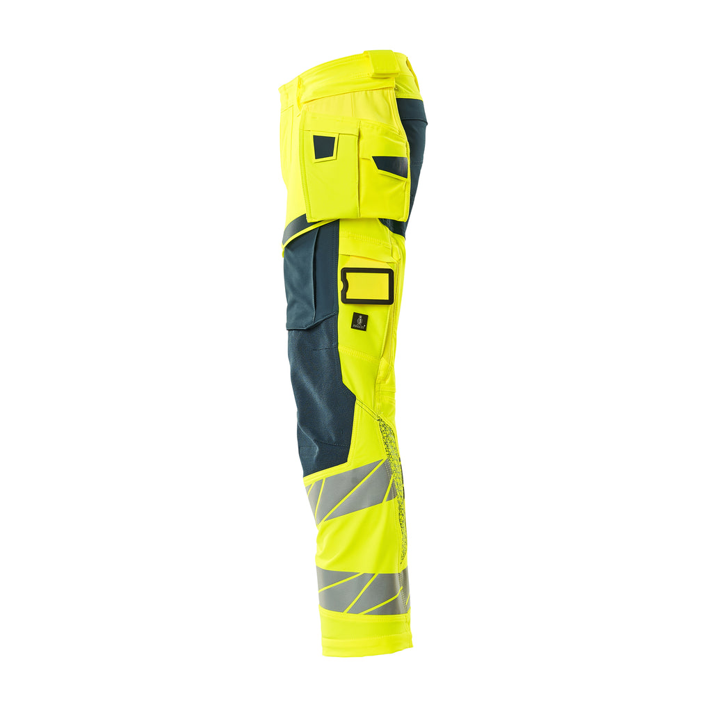 Mascot 19031 711 1744 Hi Vis Yellow Dark Petroleum Left