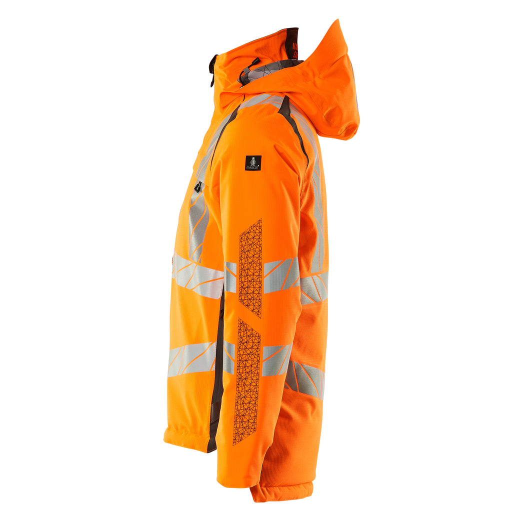 Mascot 19035 449 1418 Winter Jacket Hi Vis Orange Dark Anthracite Left