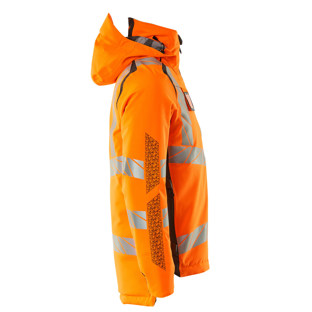 Mascot 19035 449 1418 Winter Jacket Hi Vis Orange Dark Anthracite Right