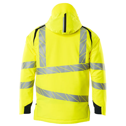 Mascot 19035 449 17010 Winter Jacket Hi Vis Yellow Dark Navy Back