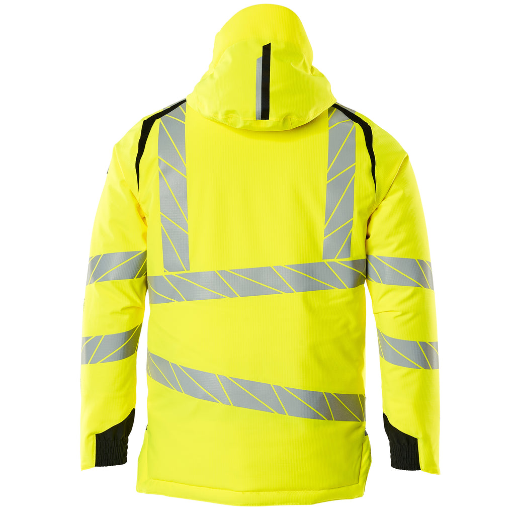 Mascot 19035 449 1709 Winter Jacket Hi Vis Yellow Black Back