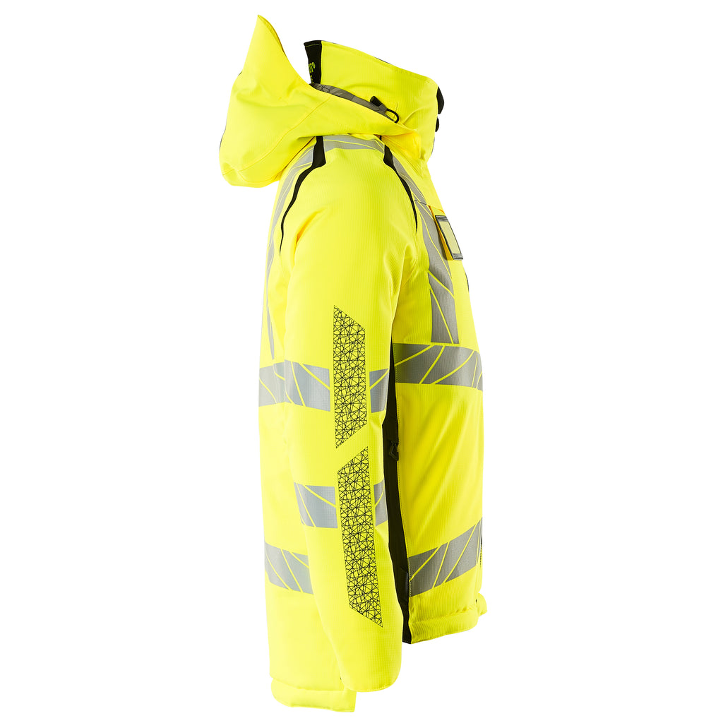 Mascot 19035 449 1709 Winter Jacket Hi Vis Yellow Black Right