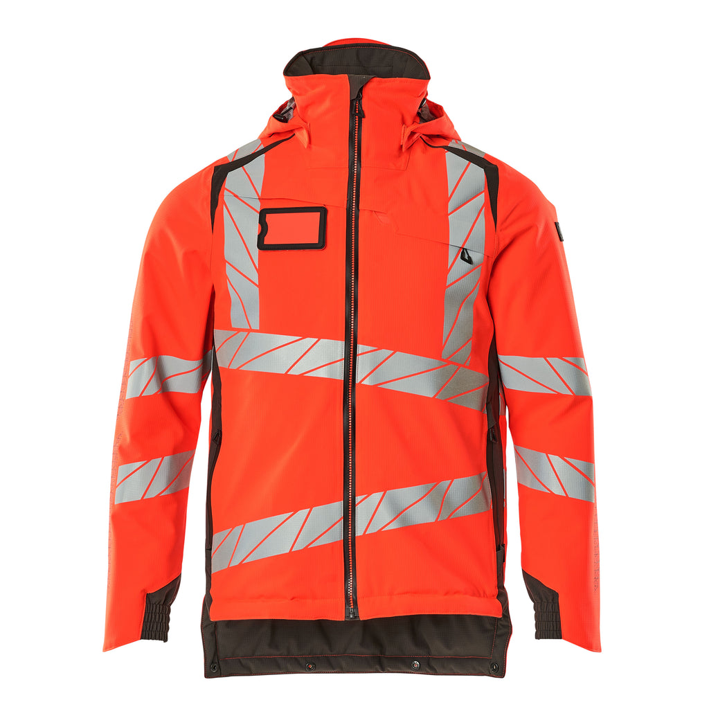 Mascot 19035 449 22218 Winter Jacket Hi Vis Red Dark Anthracite Front