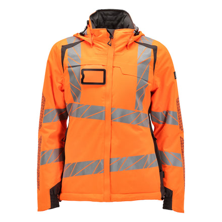 Mascot 19045 449 1418 Winter Jacket Hi Vis Orange Dark Anthracite Front