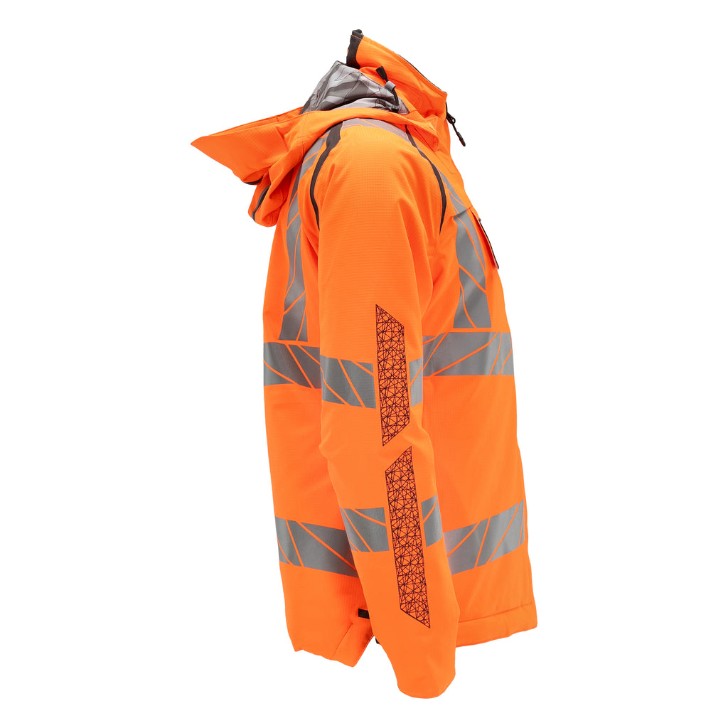 Mascot 19045 449 1418 Winter Jacket Hi Vis Orange Dark Anthracite Right