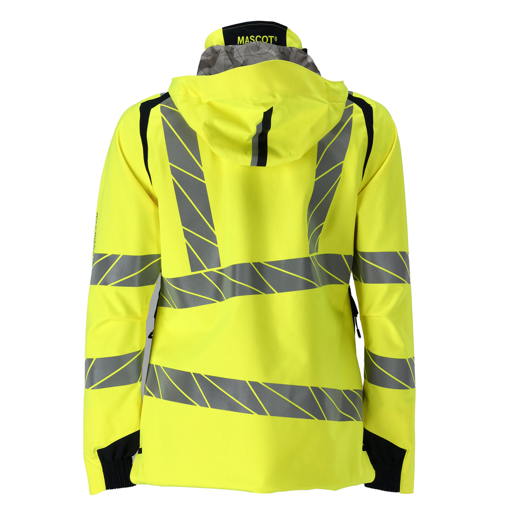 Mascot 19045 449 17010 Winter Jacket Hi Vis Yellow Dark Navy Back
