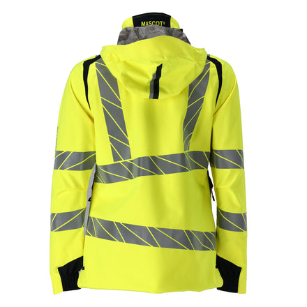 Mascot 19045 449 17010 Winter Jacket Hi Vis Yellow Dark Navy Back