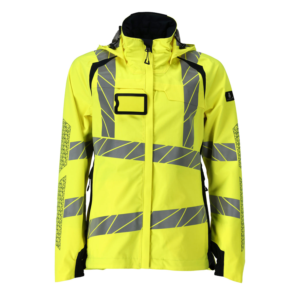 Mascot 19045 449 17010 Winter Jacket Hi Vis Yellow Dark Navy Front
