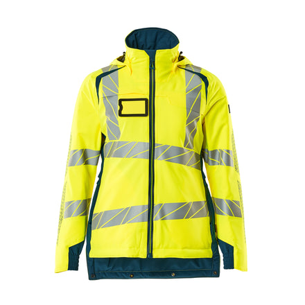 Mascot 19045 449 1744 Winter Jacket Hi Vis Yellow Dark Petroleum Front