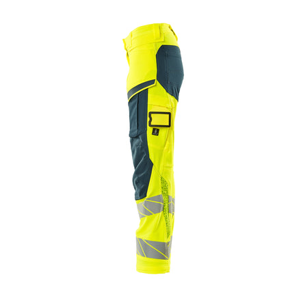 Mascot 19078 511 1744 Hi Vis Yellow Dark Petroleum Left