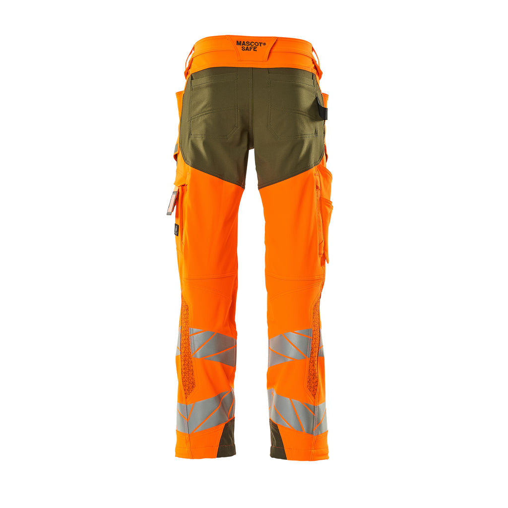 Mascot 19079 511 1433 Hi Vis Orange Moss Green Back