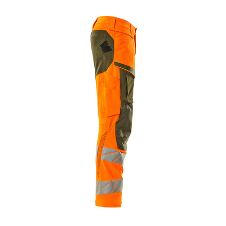Mascot 19079 511 1433 Hi Vis Orange Moss Green Right