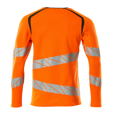 Mascot 19081 771 1418 T Shirt Long Sleeved Hi Vis Orange Dark Anthracite Back