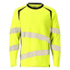 Mascot 19081 771 1709 T Shirt Long Sleeved Hi Vis Yellow Black Front