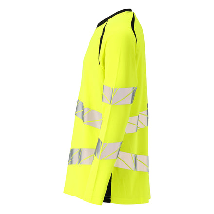 Mascot 19081 771 1709 T Shirt Long Sleeved Hi Vis Yellow Black Left