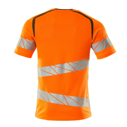 Mascot 19082 771 1433 T Shirt Hi Vis Orange Moss Green Back