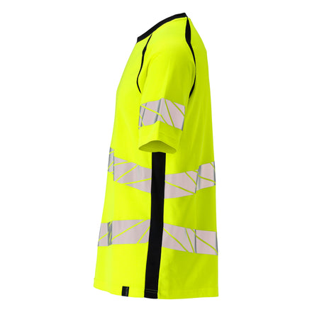 Mascot 19082 771 17010 T Shirt Hi Vis Yellow Dark Navy Left