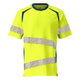 Mascot 19082 771 1744 T Shirt Hi Vis Yellow Dark Petroleum Front