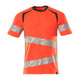 Mascot 19082 771 22218 T Shirt Hi Vis Red Dark Anthracite Front