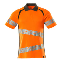Mascot 19083 771 1418 Polo Shirt Hi Vis Orange Dark Anthracite Front