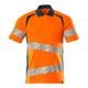 Mascot 19083 771 1444 Polo Shirt Hi Vis Orange Dark Petroleum Front