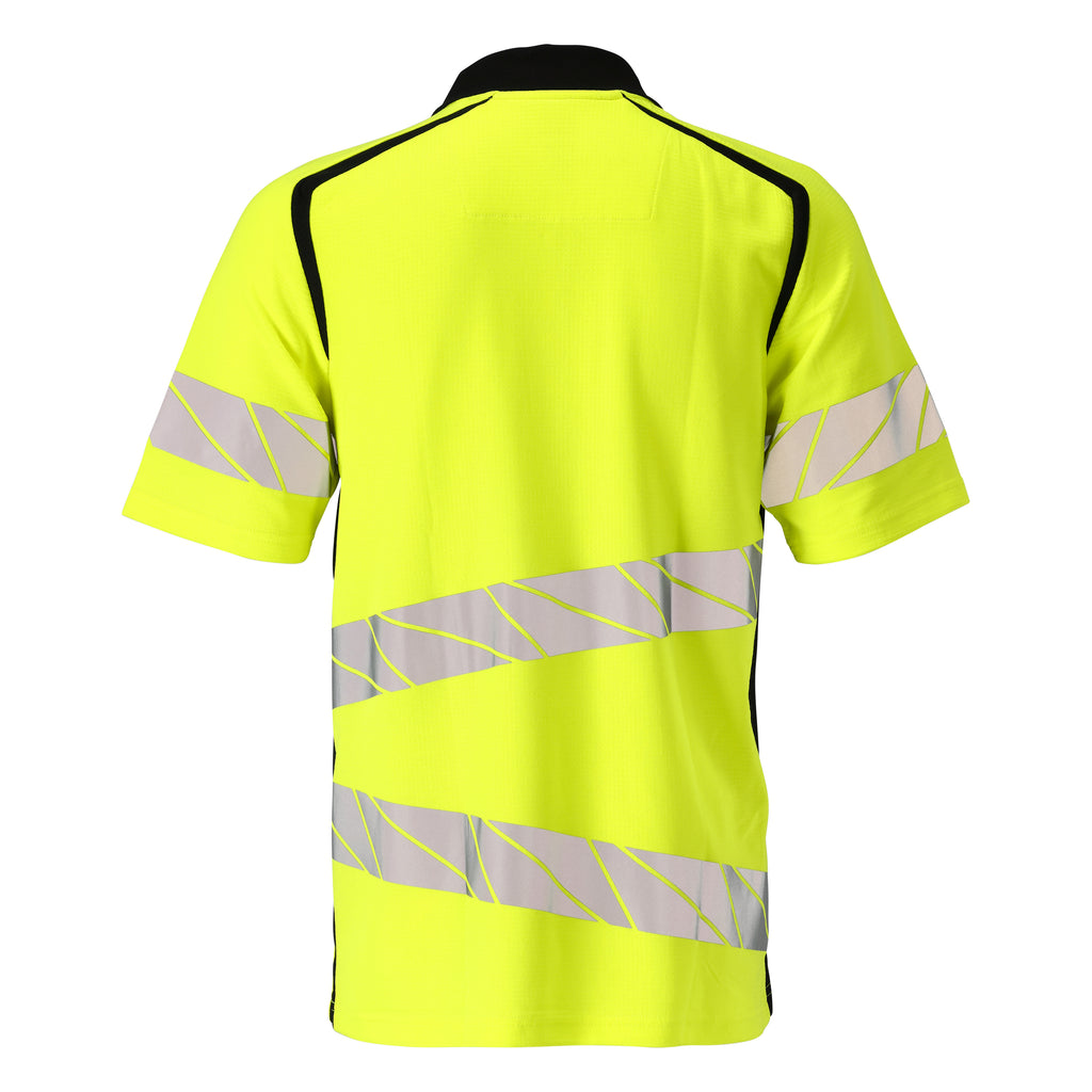 Mascot 19083 771 1709 Polo Shirt Hi Vis Yellow Black Back