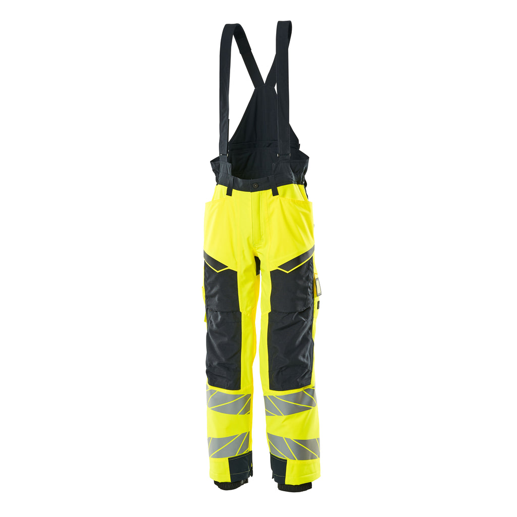 Mascot Accelerate Safe 19090-449-17010 Winter Trousers - Hi-Vis Yellow/Dark Navy