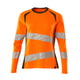 Mascot 19091 771 1418 T Shirt Long Sleeved Hi Vis Orange Dark Anthracite Front